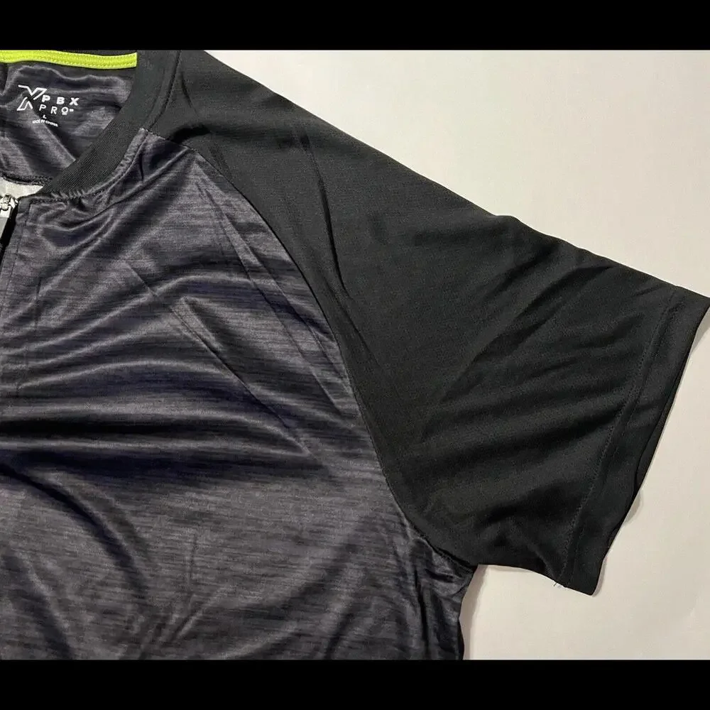 Pbx Pro Men’s Large 1/4 Zip Short Sleeve Tshirt Black - Picture 5 of 12